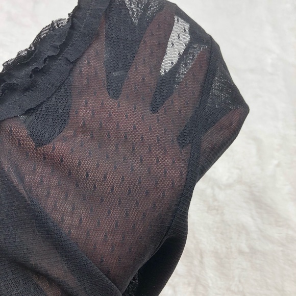 bebe mesh dot tank top sz XS - Picture 6 of 8